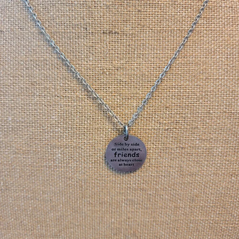Stainless Steel Metal Friendship Necklace